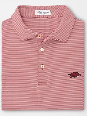 Peter Millar Arkansas Jubilee Stripe Performance Polo | Men's XL